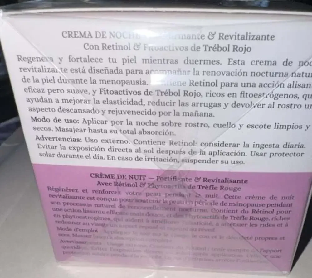 Delfanti Milano Menopause Night Cream with Retinol and Phytoactives of Red Clove